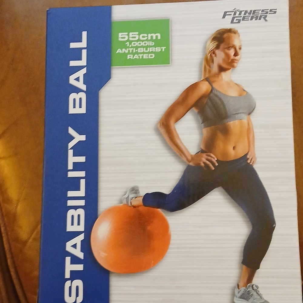 Fitness Gear Premium Stability Ball, 55 Cm, Black NIOB